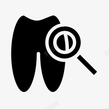 牙医医用固体图标图标