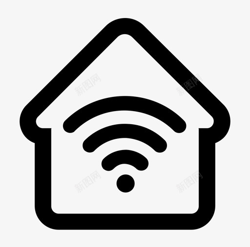 家庭wifi智能家居牌匾图标svg_新图网 https://ixintu.com 丁贝 互联 互联网 伏击 家庭wifi 智能家居 服饰 牌匾 能源 谷类食品