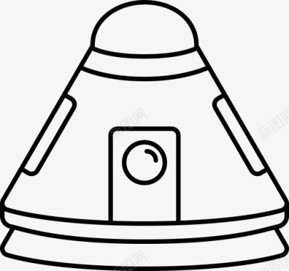 太空舱太空火箭图标图标