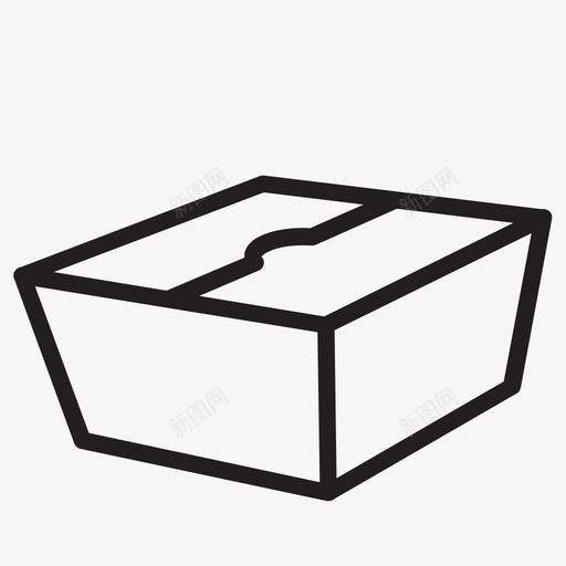 外卖盒图标svg_新图网 https://ixintu.com 外卖盒