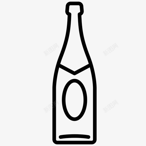 葡萄酒酒类饮料图标svg_新图网 https://ixintu.com 美乐 葡萄酒 酒瓶 酒类 雪利酒 饮料 饮料饮料 香槟