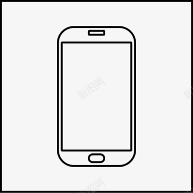 白色手机白色三星三星galaxy白色手机图标图标
