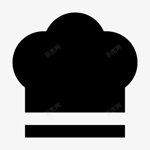 厨师帽酒店服务材料标图标svg_新图网 https://ixintu.com 厨师帽 酒店服务材料设计图标