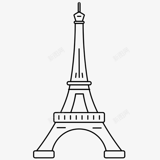 巴黎埃菲尔铁塔世界奇观图标