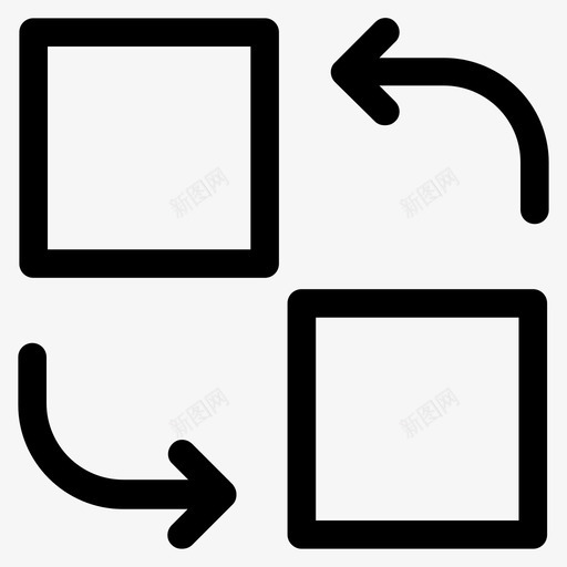交换出售替换图标svg_新图网 https://ixintu.com 交换 保留 出售 否 替换 粗体 行图标 黄金