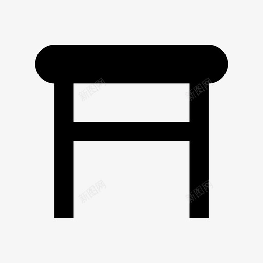 桌子家具材料标图标svg_新图网 https://ixintu.com 家具材料设计图标 桌子