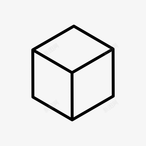 立方体正方形平板图标svg_新图网 https://ixintu.com 3d hexahebron 大块 平板 形状 模具 正方形 立方体 立方体形状 绘图