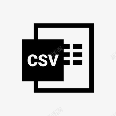 csv文件电子表格信号图标图标