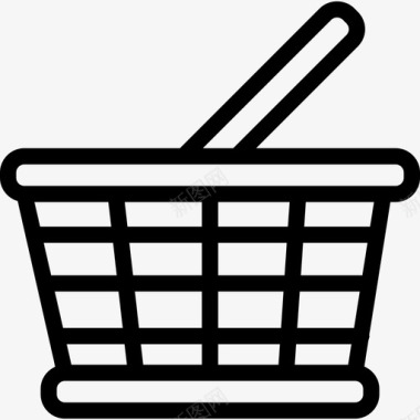 购物篮在一个圈商业seopack图标图标