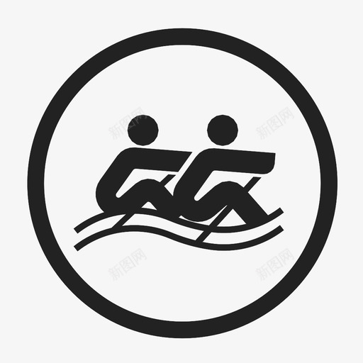 划船团队运动图标svg_新图网 https://ixintu.com 划船 团队 奥运会 比赛 水 海洋 竞赛 练习 船 运动