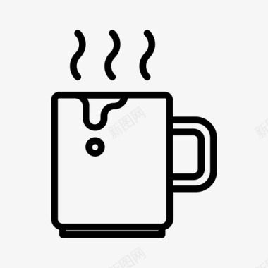 咖啡杯早晨爪哇图标图标