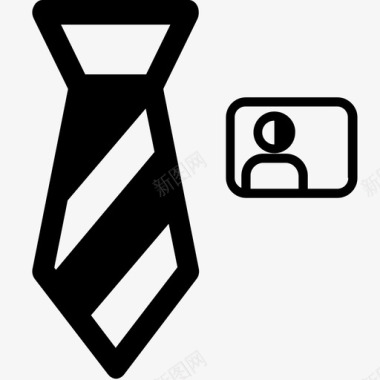 商务领带商务制服图标图标