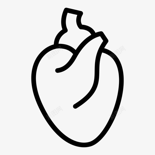 心脏不持有图标svg_新图网 https://ixintu.com 不 出售 医药线 大胆 心肌 心脏 持有 血液系统 解剖 身体 黄金