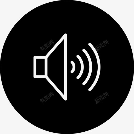 音量语音扬声器图标svg_新图网 https://ixintu.com 全音效 扬声器 稳定的应用程序图标 设置 语音 静音 音乐 音量 音频