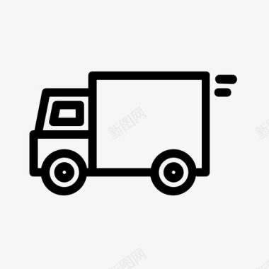 移动货车运输信号图标图标