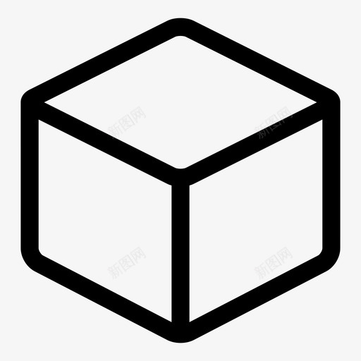 立方体盒子冰柜图标svg_新图网 https://ixintu.com 东西 产品 冰 冰柜 包装 形状 盒子 立方体 管 轮廓用户界面