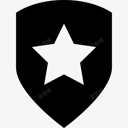 安全星符号基本图标svg_新图网 https://ixintu.com 基本图标 安全星符号