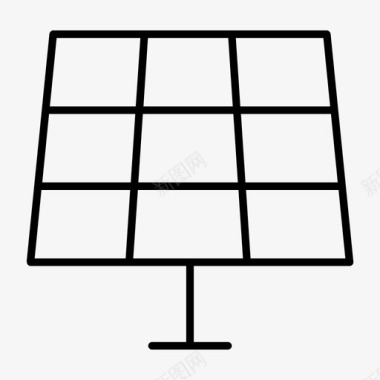 太阳能板省钱光图标图标