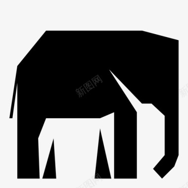 大象展品物品图标图标