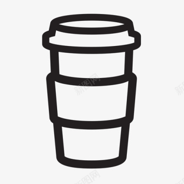 咖啡杯饮料和容器图标图标