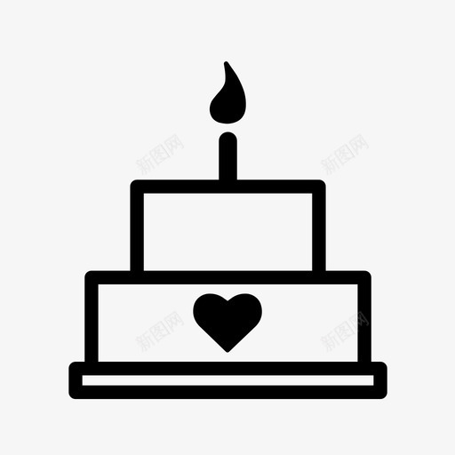 生日蛋糕特别吃图标svg_新图网 https://ixintu.com 吃 周年纪念 庆祝 款待 特别 甜点 生日蛋糕 蜡烛