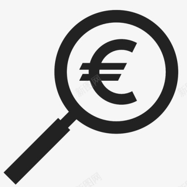 欧元搜索富人图标图标