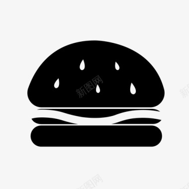 芝士汉堡汉堡包烧烤图标图标