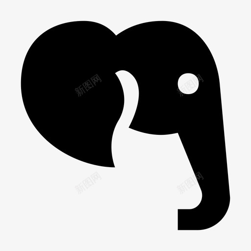 大象动物和鸟类材料标图标svg_新图网 https://ixintu.com 动物和鸟类材料设计图标 大象