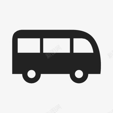公共汽车长途汽车运输工具图标图标