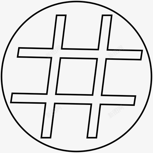 hashtaghashtag数字标记图标svg_新图网 https://ixintu.com hashtag hashtag数字标记