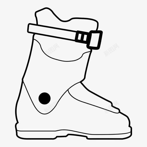 扣带滑雪靴轮廓杰作图标svg_新图网 https://ixintu.com 一代 克隆 扣带滑雪靴 杰作 滑雪技术 滴 电子公报 轮廓