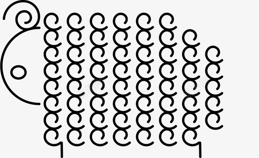 绵羊公羊羊图标svg_新图网 https://ixintu.com 公羊 农场 动物 绵羊 羊 羊毛