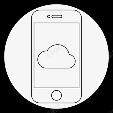 手机云云上传云手机转移图标图标
