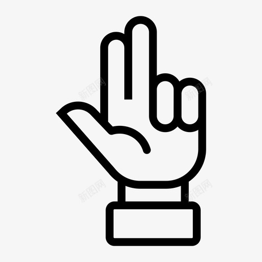 三个三个手指素数图标svg_新图网 https://ixintu.com 三个 三个手指 奇数 手势 数字 数数 素数