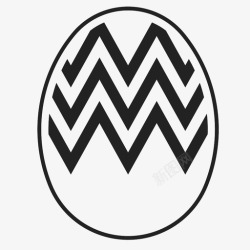 彩壳复活节彩蛋装饰符号逾越节图标高清图片
