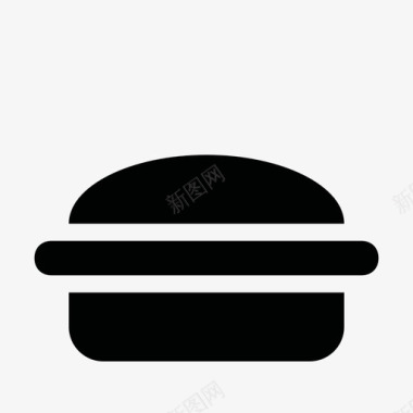 汉堡面包店快餐图标图标