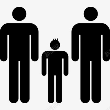 男性家庭团体人物家庭偶像图标图标