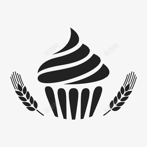 面包房杰作胶粘图标svg_新图网 https://ixintu.com 放大 杰作 松饼 清洁 烘焙 纸杯蛋糕 胶粘 衣服 面包房 食物