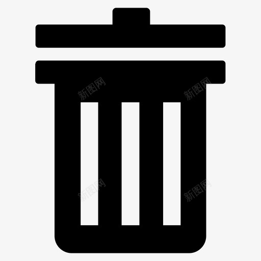 垃圾桶回收杰作图标svg_新图网 https://ixintu.com 删除 回收 垃圾桶 垃圾箱 形成 时尚 服装 杰作 沿 符号第三卷