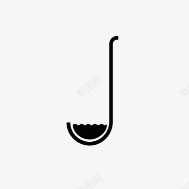 勺食物手图标图标