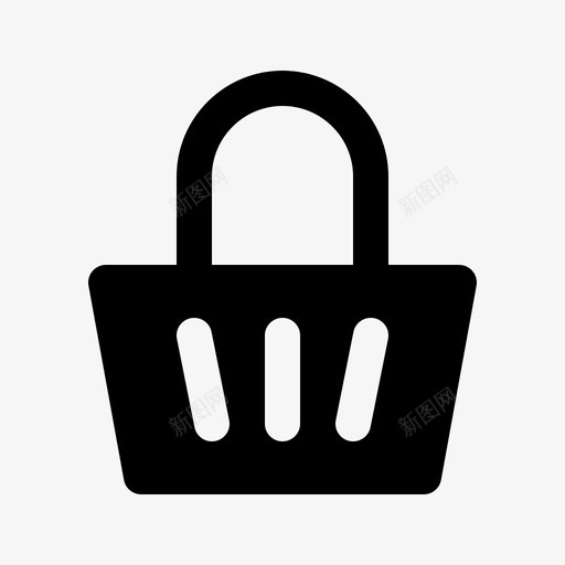 购物篮超市销售图标svg_新图网 https://ixintu.com 东西 产品 商业 篮子 购物篮 超市 销售