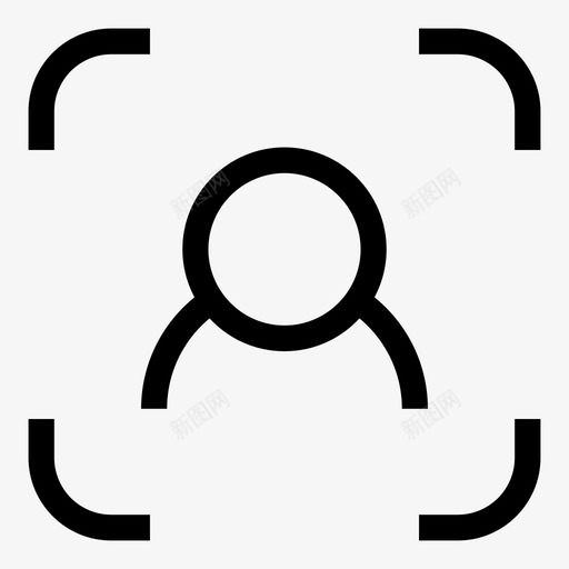 取景器肖像指针图标svg_新图网 https://ixintu.com 位置 取景器 指示器 指针 框架 焦点 照相机 用户 瞄准 肖像 这里
