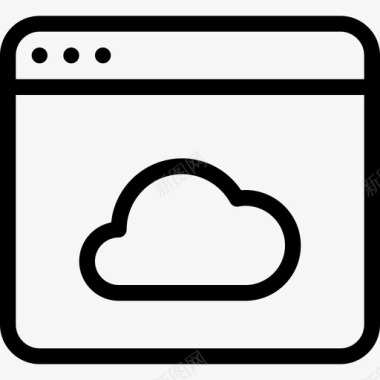 云应用程序windows和应用程序行图标图标