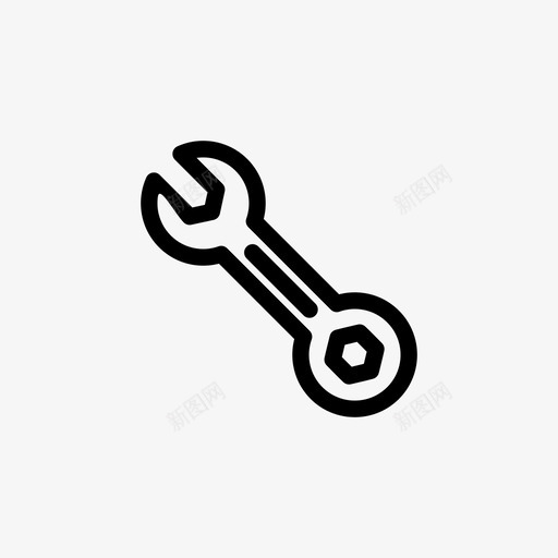 钥匙工具拧开打开图标svg_新图网 https://ixintu.com 切割 勤杂工 工具 打开 扳手 拧开 机械 组合 钥匙工具 锁 门