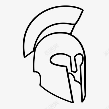 希腊头盔胜利战争图标图标
