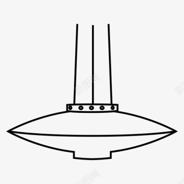 吊灯太空时代展品图标图标