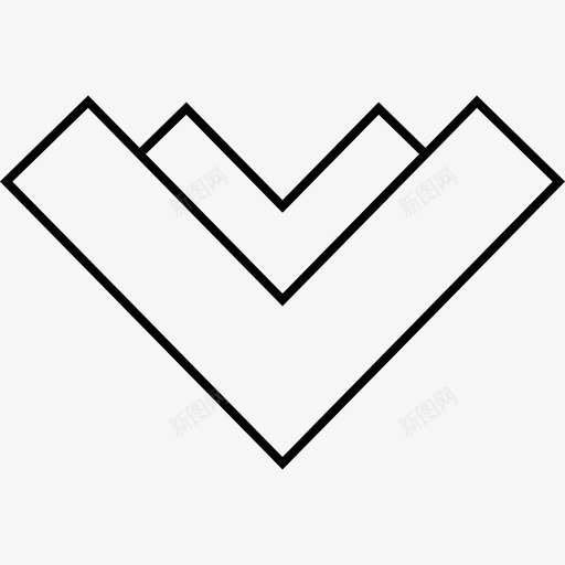 下箭头指针否图标svg_新图网 https://ixintu.com 下箭头 保持 否 售出 指针 方向 箭头1细 粗体 金色