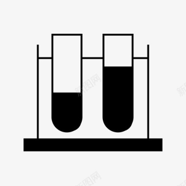 试管架科学实验室图标图标