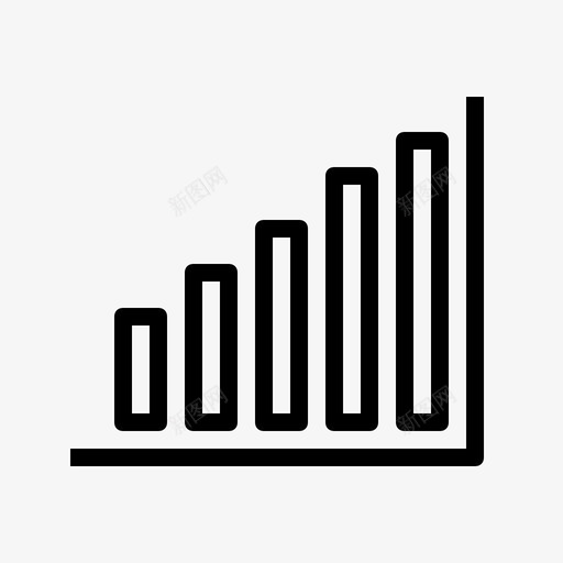条形图统计报告图标svg_新图网 https://ixintu.com 图表 增加 增长 报告 数据 条形图 比较 混合线图标 百分比 统计 趋势 进度