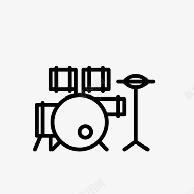 鼓高歌曲图标图标